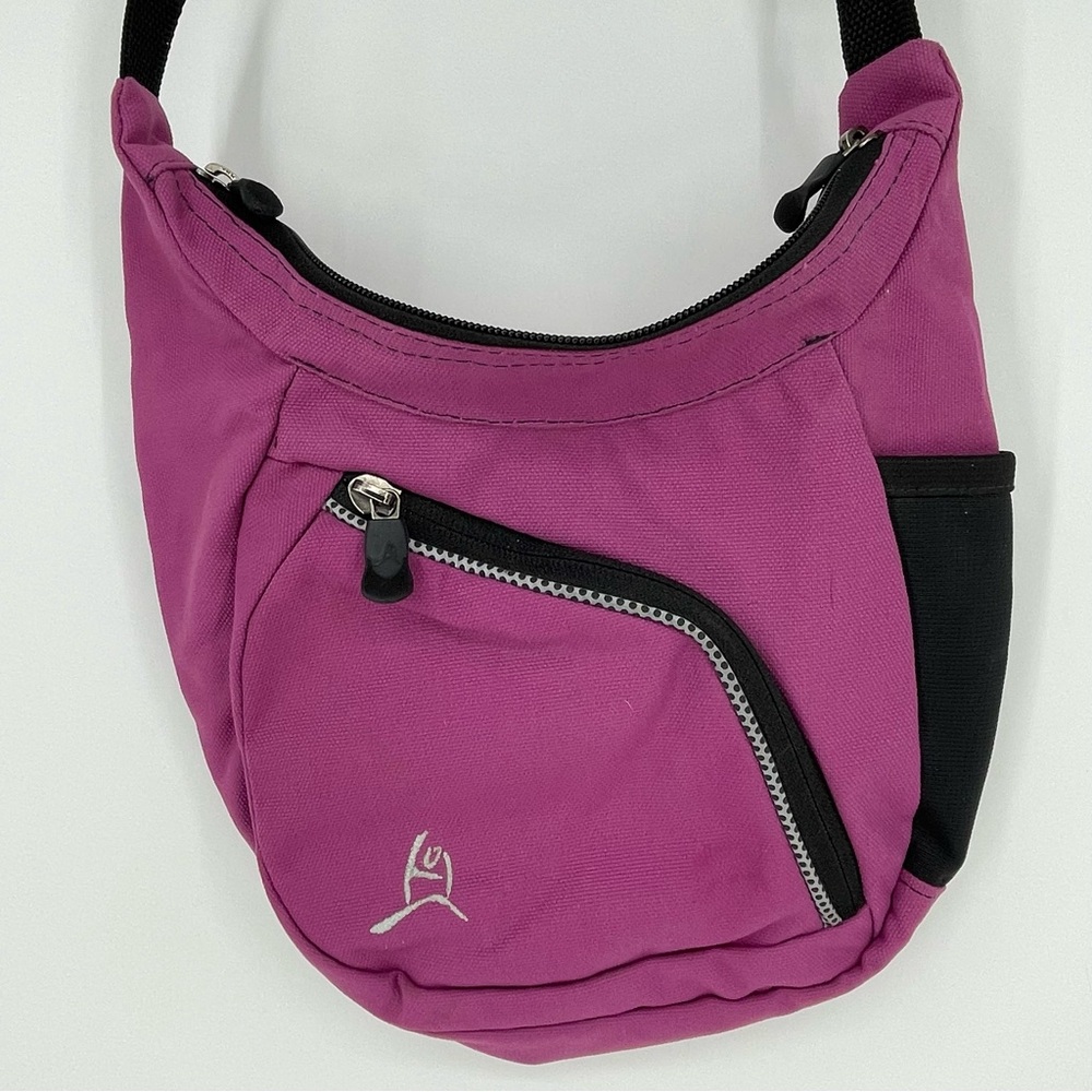 OVERLAND EQUIPMENT Pink Canvas Crossbody Travel Logo Hiking Shoulder Bag Purse - Picture 2 of 8